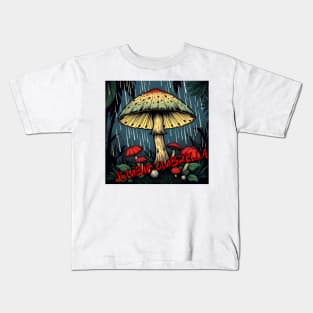 JUMBIE UMBRELLA – FULL COLOUR – FETERS AND LIMERS – CARIBBEAN FOLKLORE EVENT DJ GEAR Kids T-Shirt